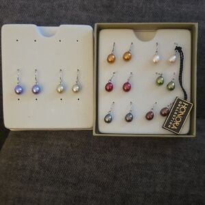 Honora Pearl Earrings Set - Vibrant Collection